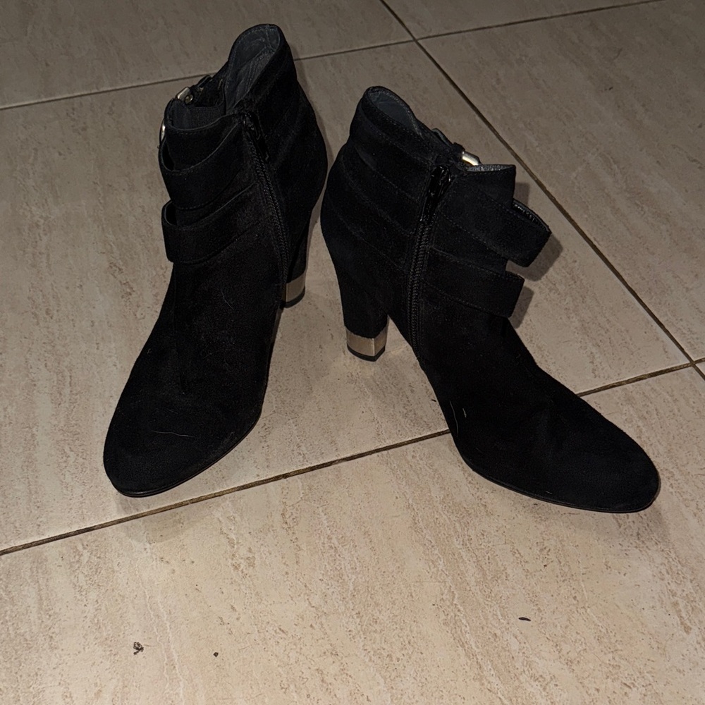 Stuart Weitzman Black Heeled Boots
